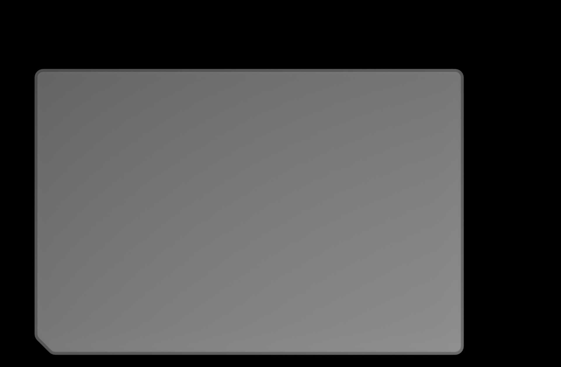 Top view of the double template, a 75.00 mm by 50.00 mm rectangle.