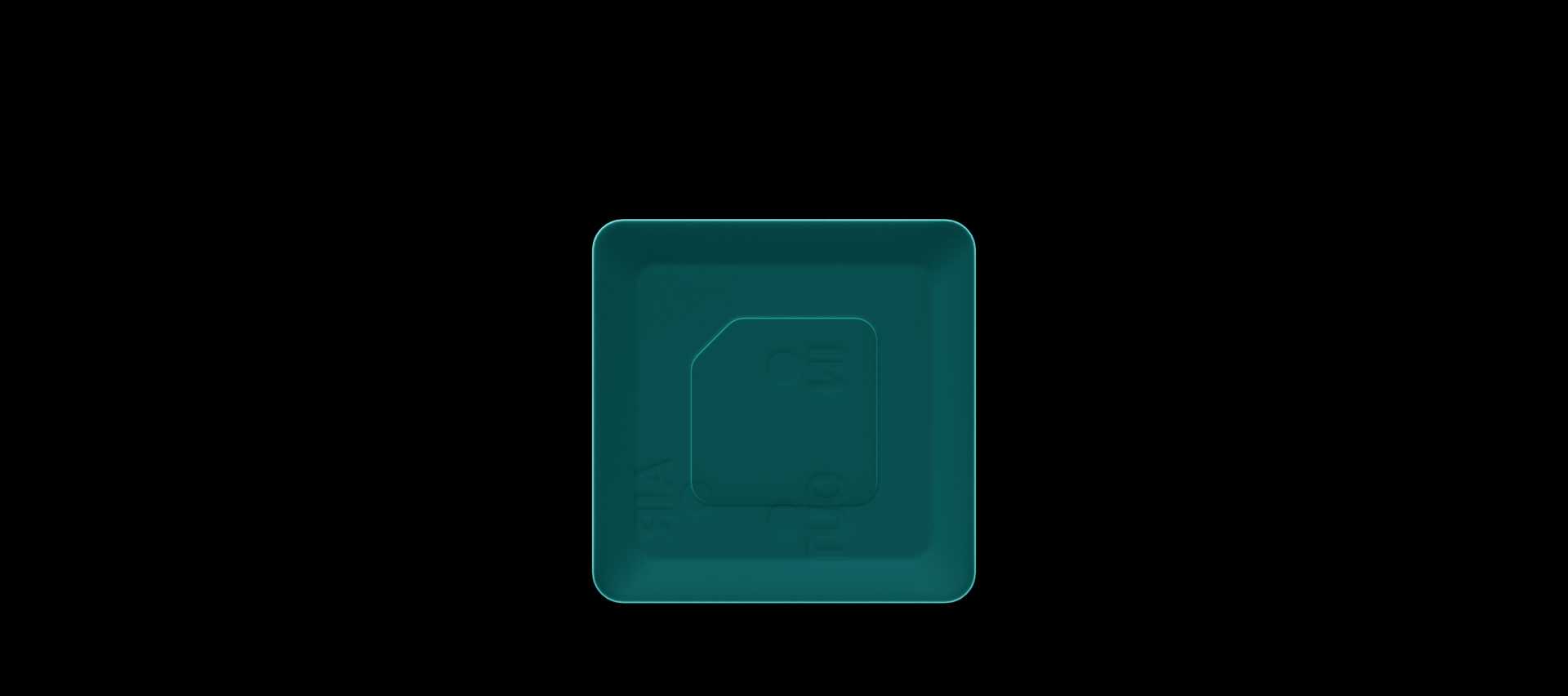 Top view of the MV-1 microvalve with a square safe area with side lengths of 6.00 mm highlighted in orange.